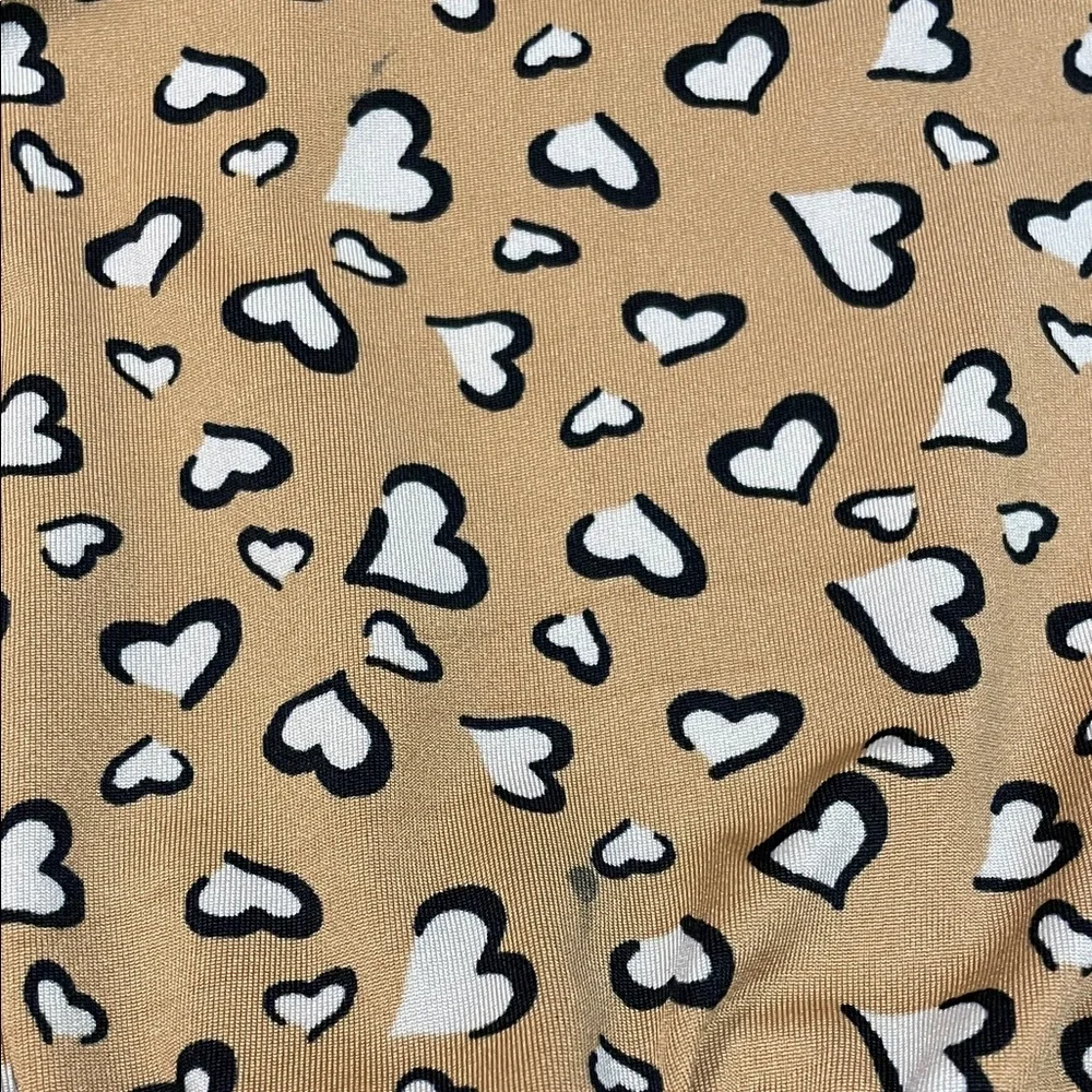 Dog dot smile Tan heart Print Kids Dress